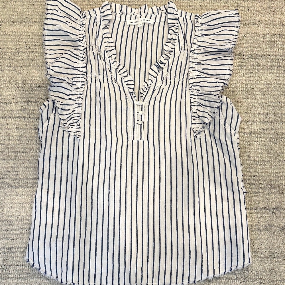 NWOT Melissa Nepton Stella Blouse Size M